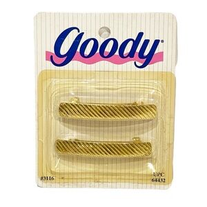 Vintage Goody Gold Hair Clips Barrettes NEW Beauty 1993‎